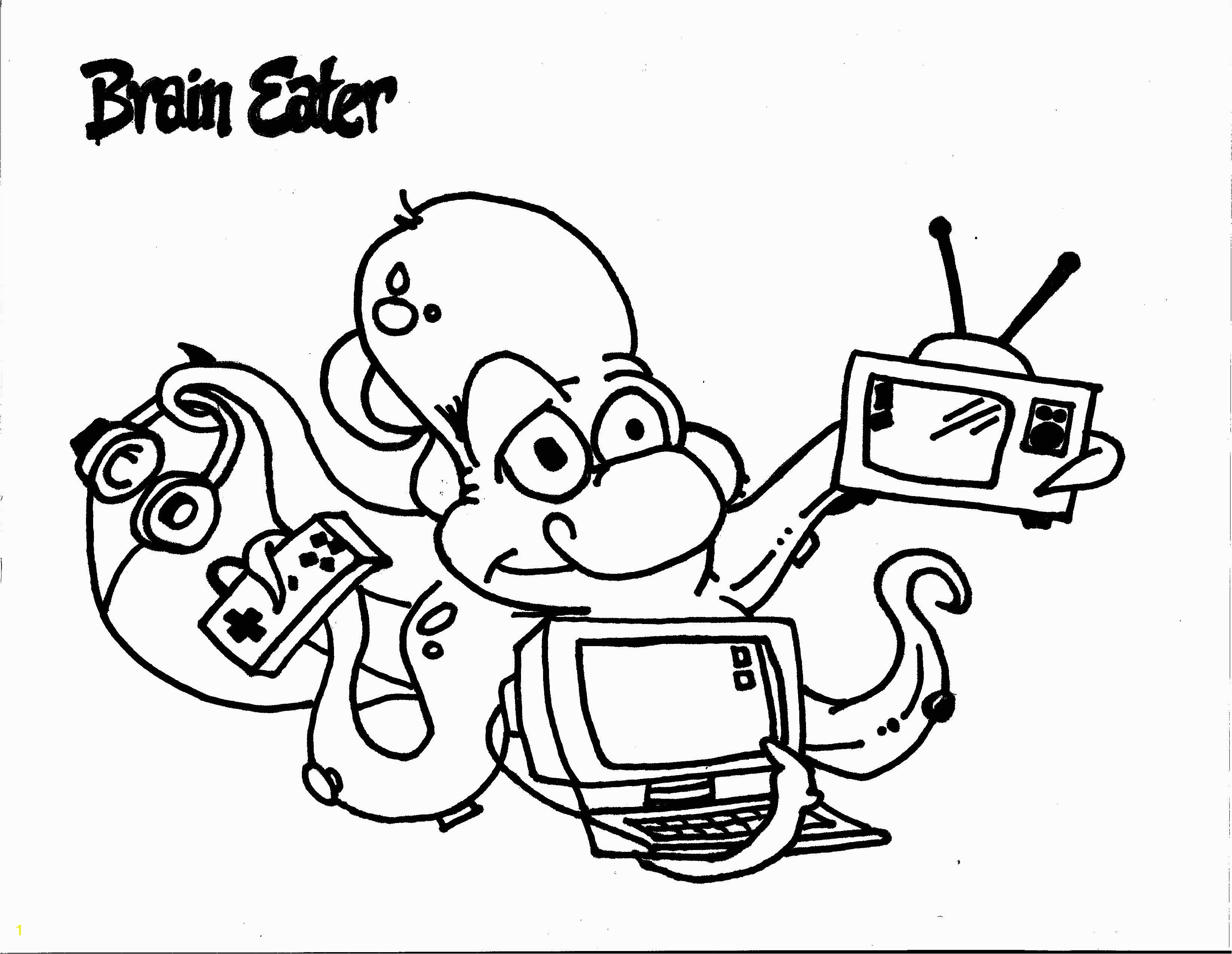 Brain Eater Coloring Page Team Unthinkables Superflex Social Thinking