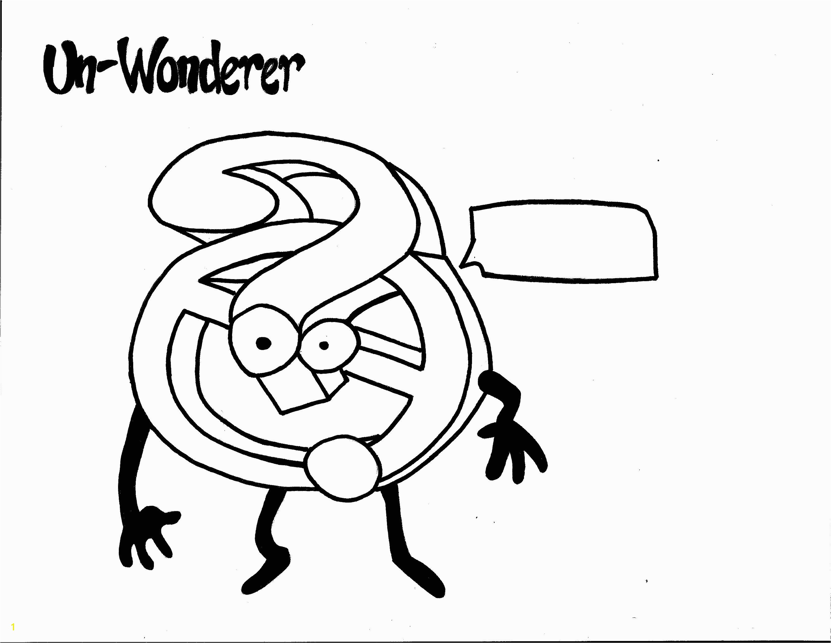 Un Wonderer Coloring Page Team Unthinkables Superflex Social Thinking