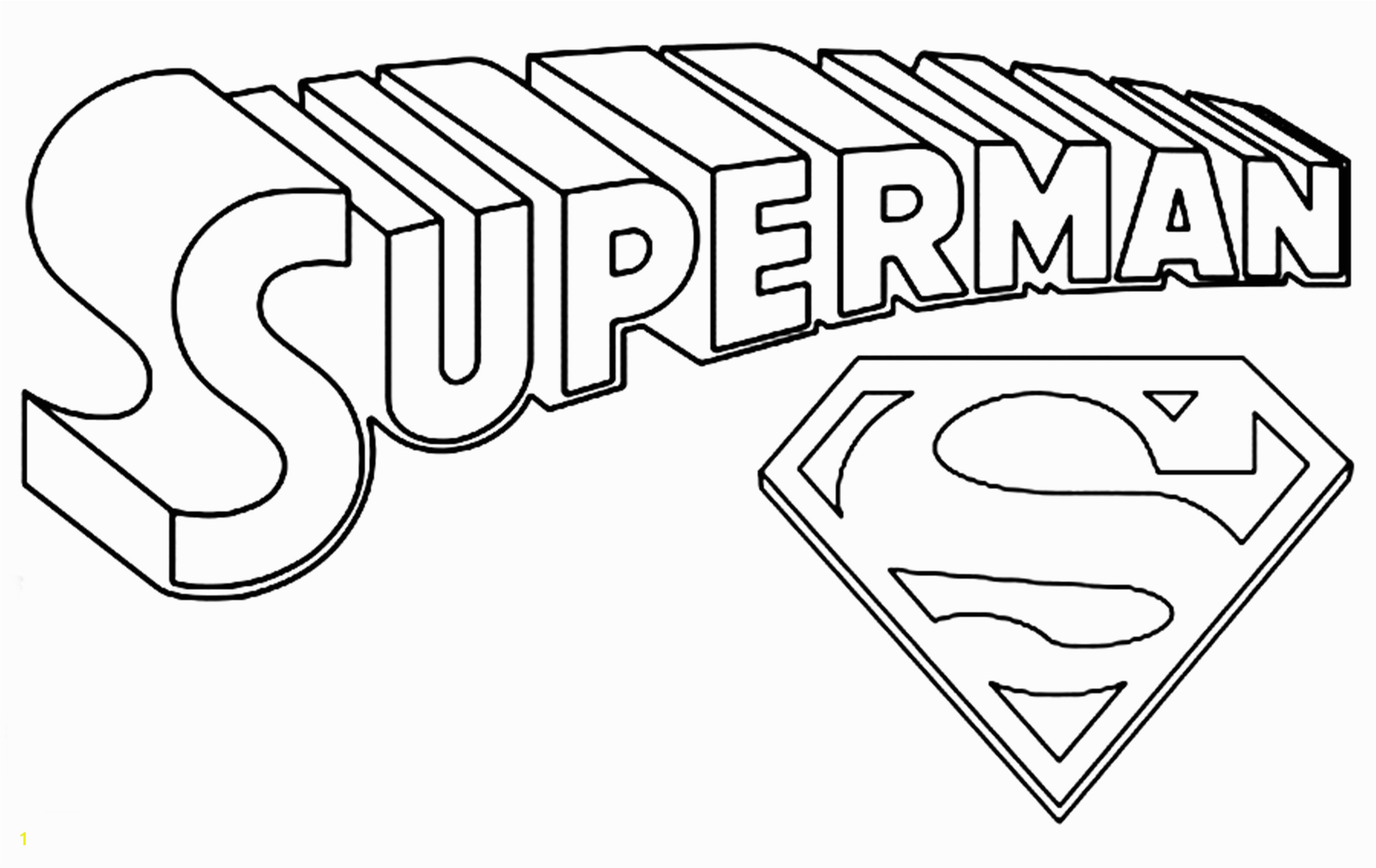 Better Superman Printables Coloring Pages Color Logo Arts And