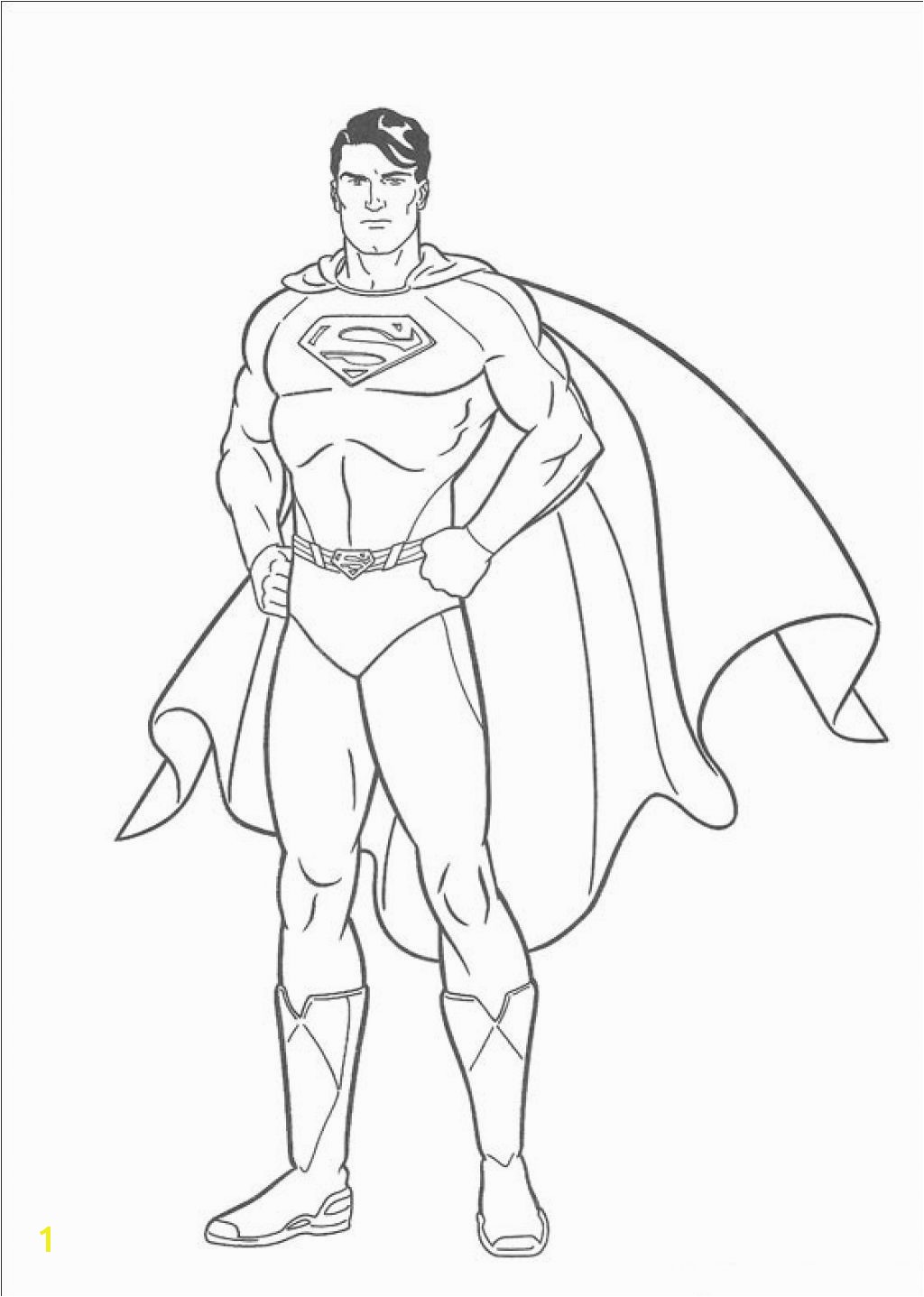 Free superman coloring pages with 14 kids
