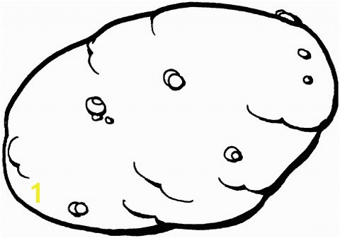 potato coloring page