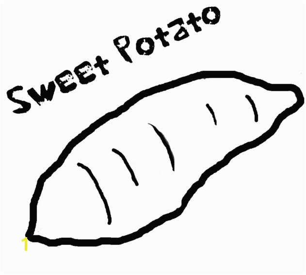 Sweet Potato Coloring Page Sweet Potato Coloring Page & Coloring Book