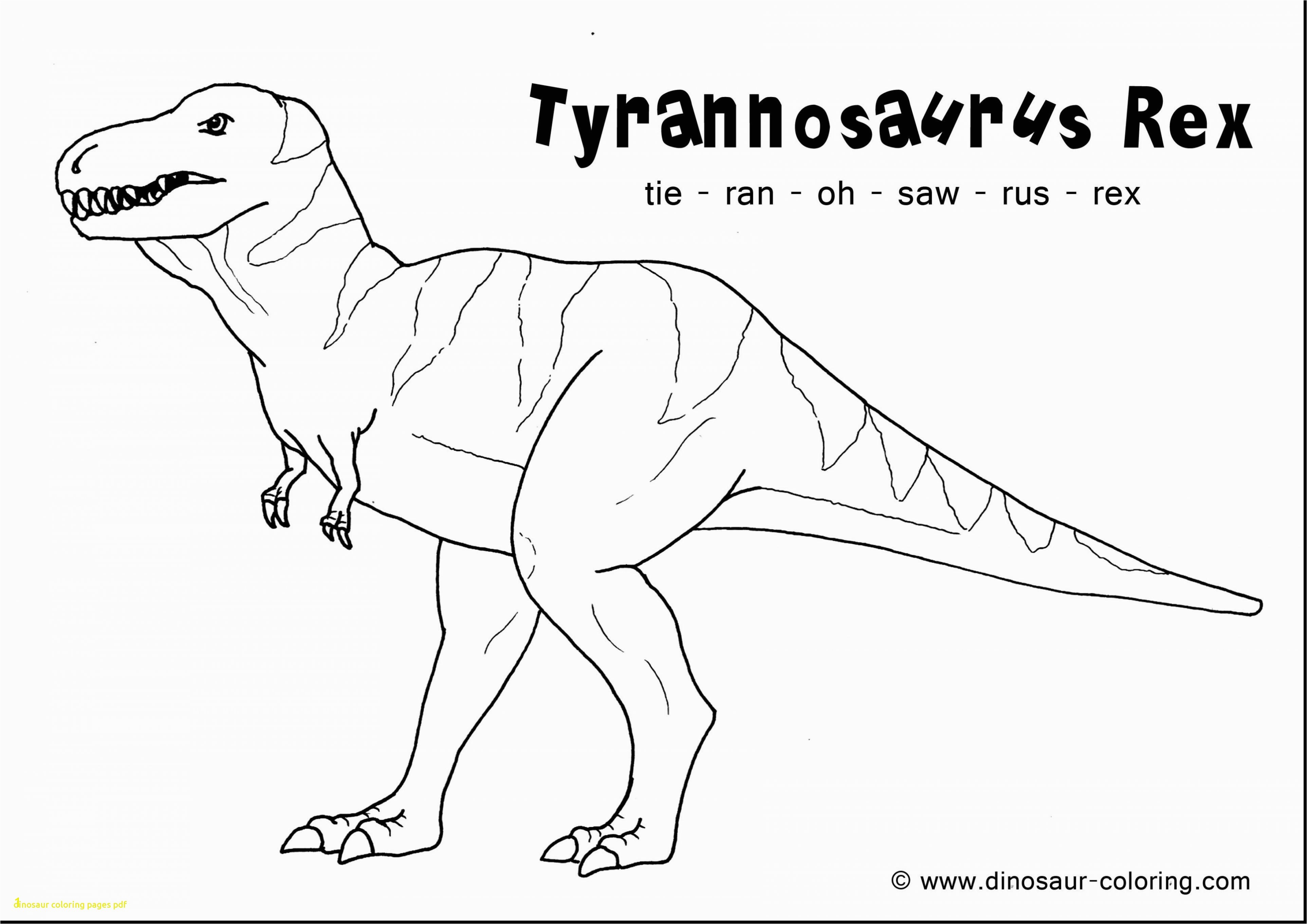 Dinosaur Coloring Pages Pdf With Art Within
