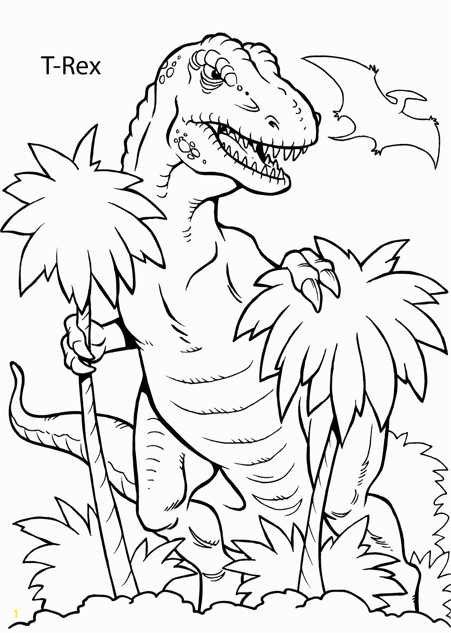 T Rex Coloring Pages T Rex Dinosaur Coloring Pages for Kids Printable Free