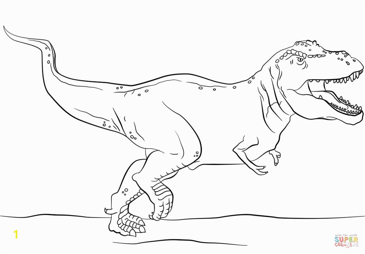 Jurassic Park T Rex Coloring Page To Tyrannosaurus Pages Within Realistic