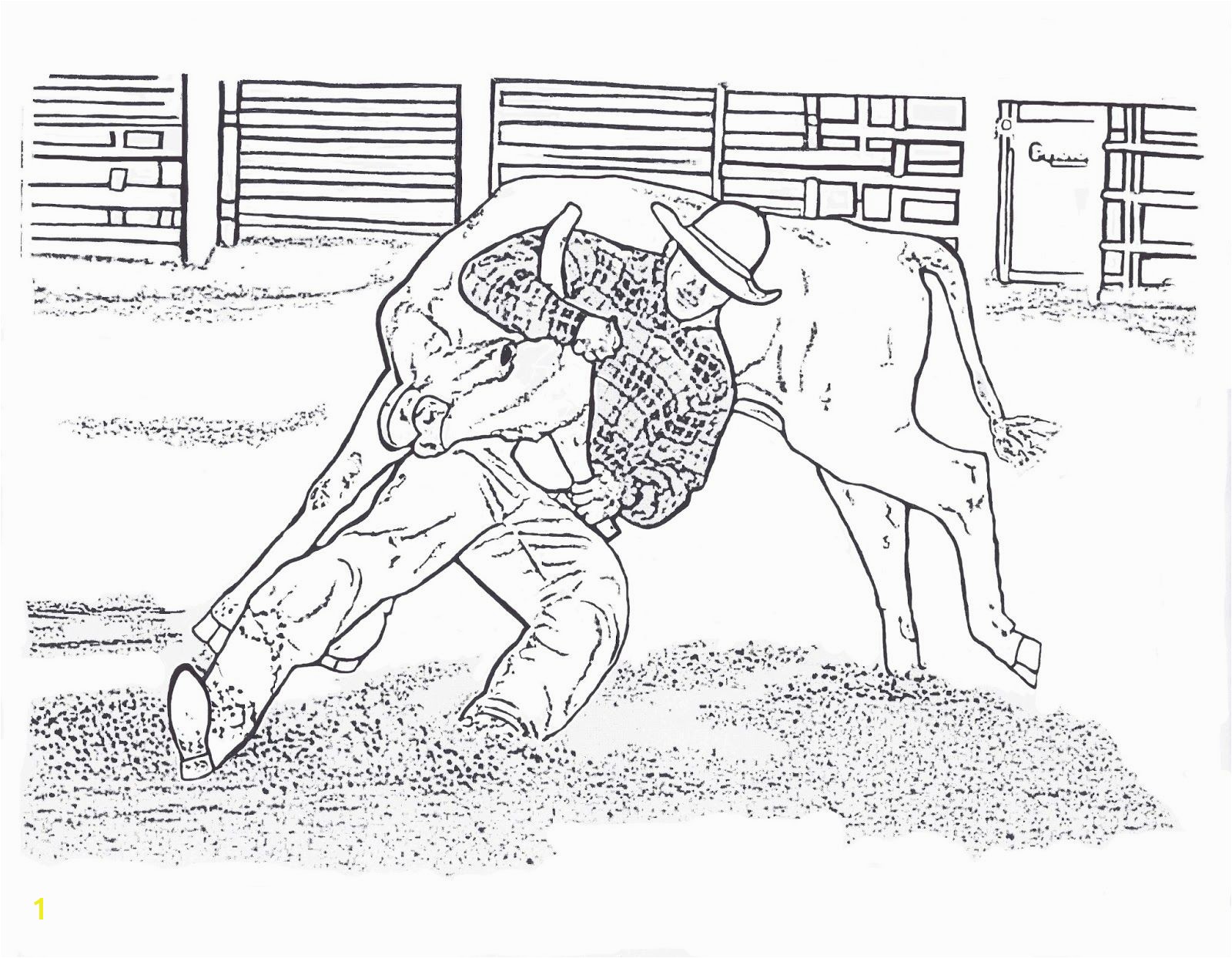 Rodeo Horse Coloring Pages