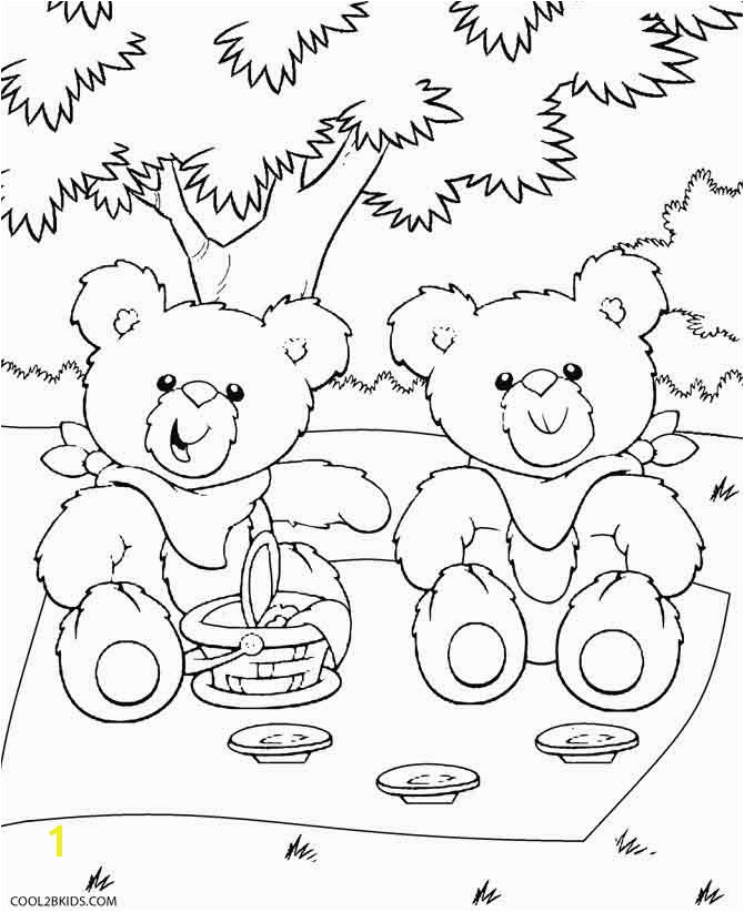 Teddy Bear Picnic Coloring Pages