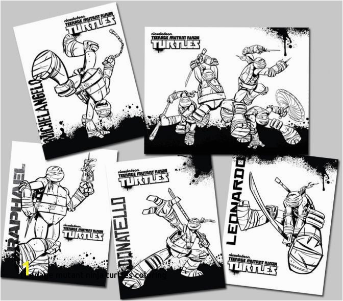 Printable Teenage Mutant Ninja Turtles Coloring Pages Intended for