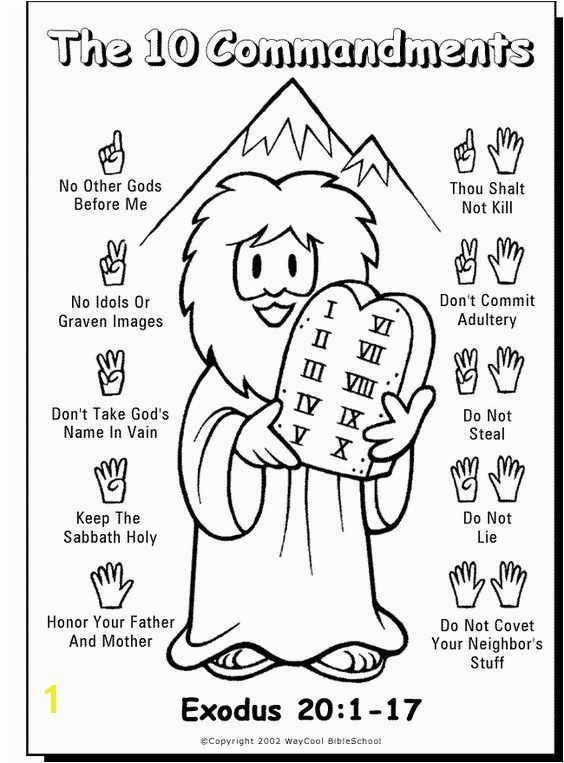 Ten Commandments Coloring Pages 20 Lovely 10 Mandments Coloring Page