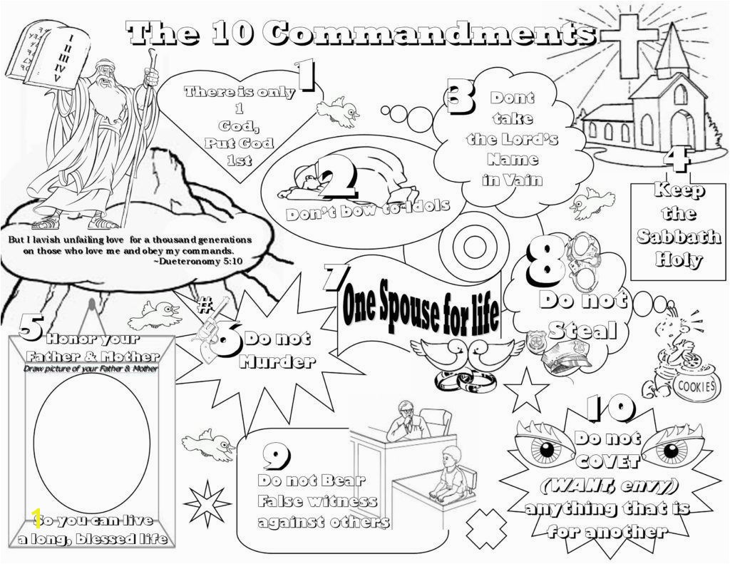 Ten Commandments Coloring Pages Catholic Coloring Pages Lesson Kids for Christ Bible Club Ten Mandmentsfree