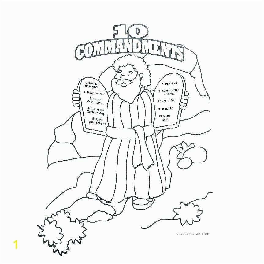 Ten Commandments Coloring Pages Moses Ten Mandments Coloring Pages and the Ten Mandments Bible