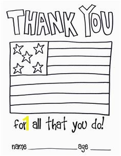 Thank You Coloring Pages for soldiers Veterans Day Cards for Kids to Color Girl Scout Ideas