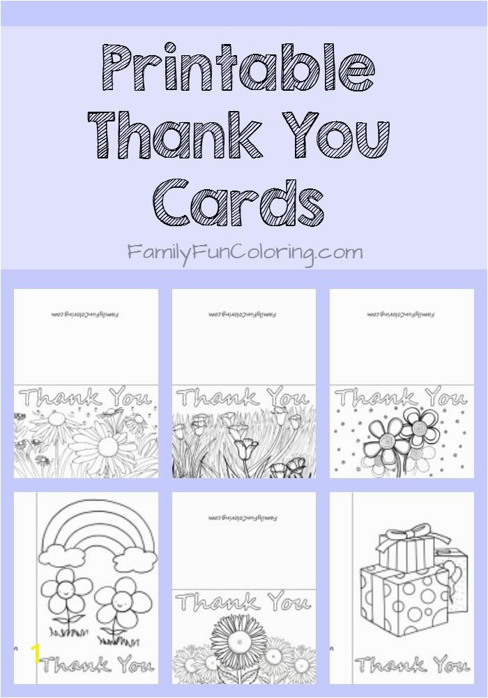 Thank You Coloring Pages Print Printable Thank You Cards to Color Familyfuncoloring Printables