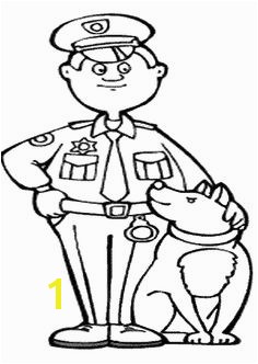 Police Dog Coloring Sheets