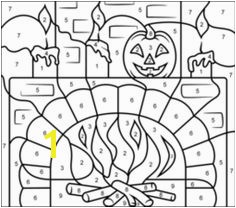 Thanksgiving Color by Numbers Pages Printables Printable Happy Thanksgiving Cornucopia Color by Number Page