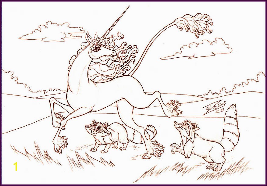 The Last Unicorn Coloring Pages Panda Grig3org