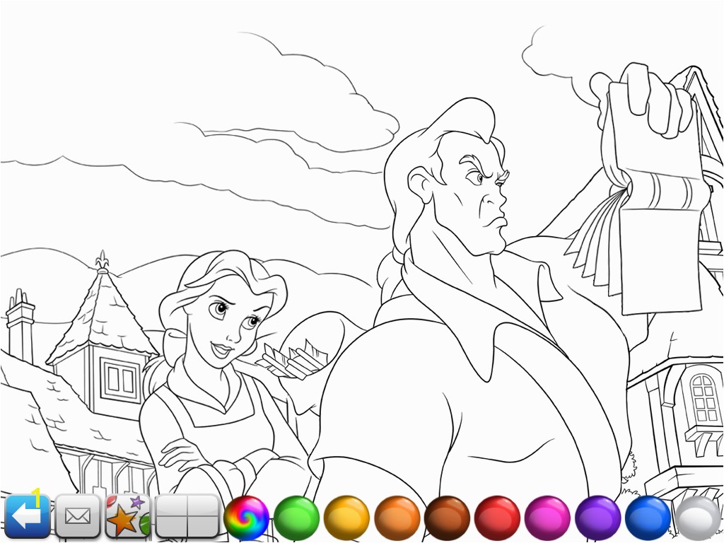 18awesome Beauty And The Beast Coloring Book More Image Ideas
