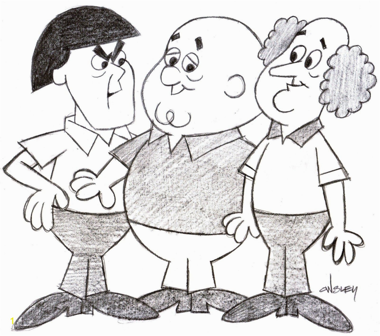 Three Stooges Coloring Pages 4 3
