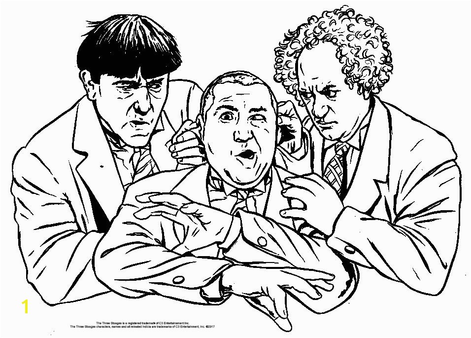 The Three Stooges Coloring Pages the Three Little Stooges Activity Page