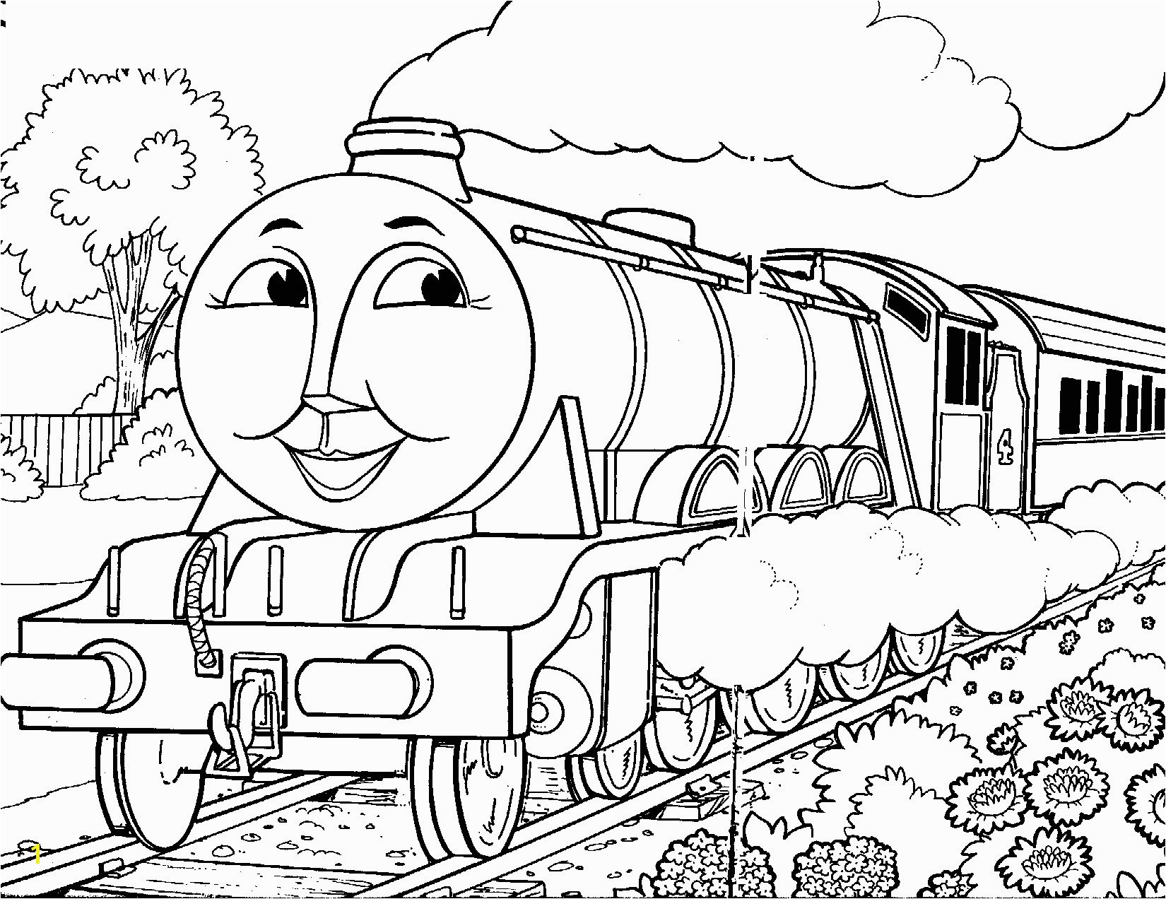 Thomas Coloring Pages Printable Thomas the Train Coloring Page