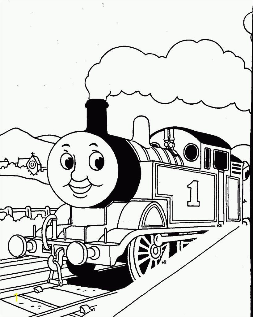 Thomas Train Coloring Pages Number 1 Smiley Train Coloring Pages for Kids 2014 Coloring Point