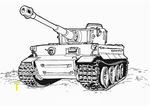 Tiger Tank Coloring Pages Tiger Tank Coloring Page