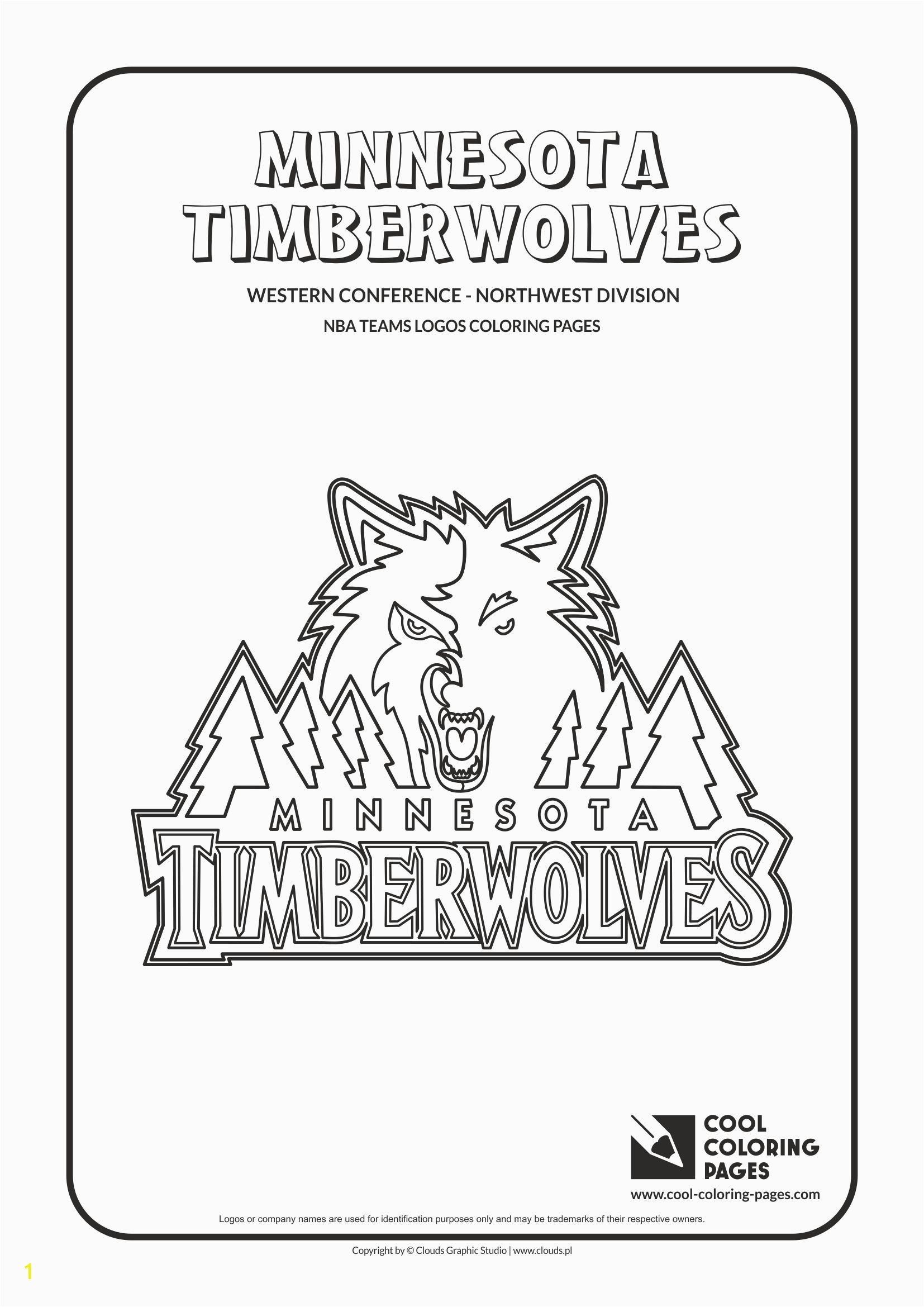 Cool Coloring Page Fresh Bonanza Timberwolves Coloring Pages Cool Minne 8622 Unknown