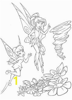 Tinker Bell and Vidia coloring page