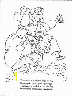 1952 Mother Goose Cut Out Coloring Book
