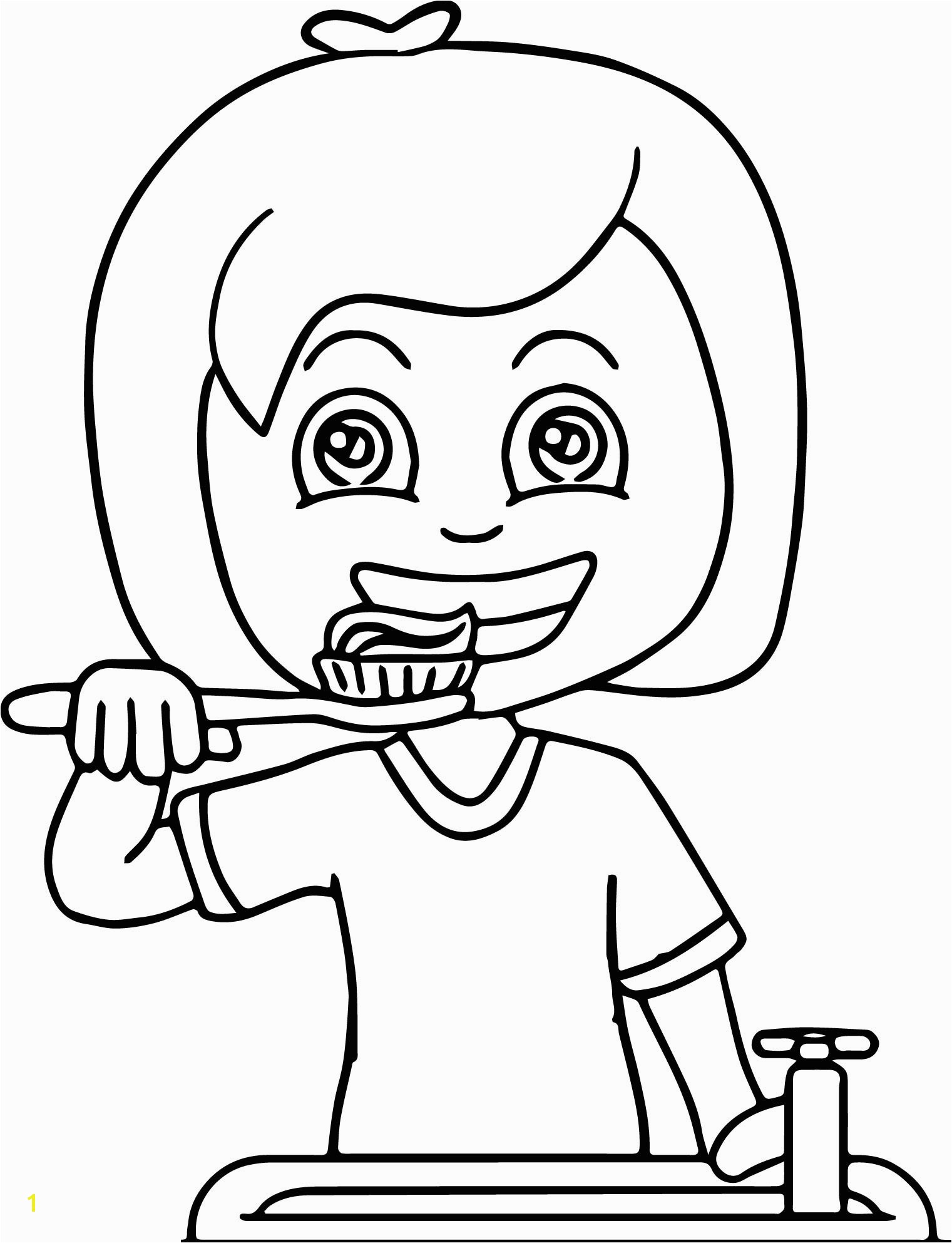 Tooth Coloring Page New Unbelievable the Best toothbrush Coloring Page Preschool A to Print