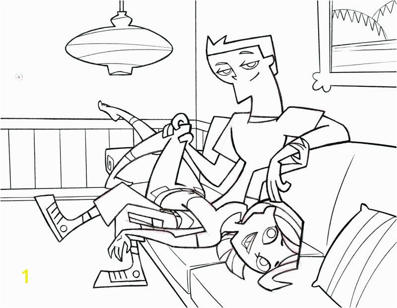 island coloring page total drama pages home