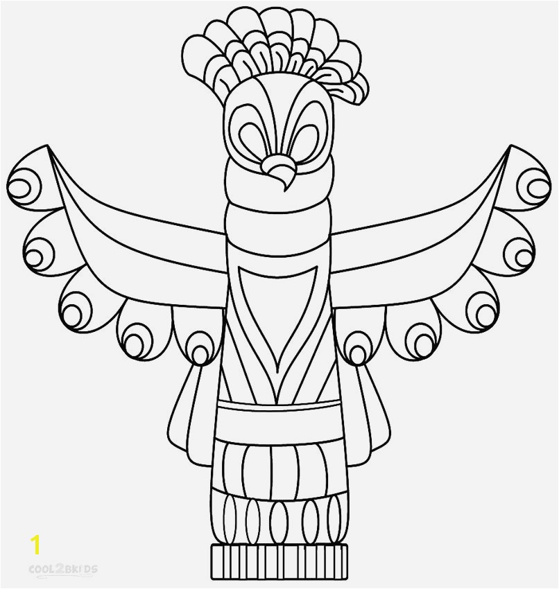 Totem Pole Faces Coloring Pages 20 Awesome totem Pole Animals Coloring Pages