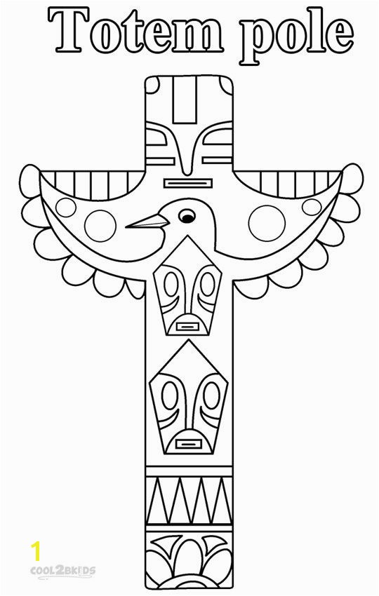 Printable Totem Pole Coloring Pages For Kids