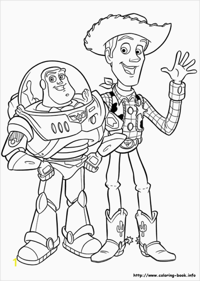 Od Coloring Fun Na Toy Story 1 Coloring Pages Best toy Story Sheriff Woody and Buzz Lightyear Coloring Page