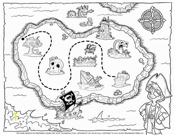 Treasure Map Coloring Pages Pirate Treasure Map Coloring Pages Printables Pinterest