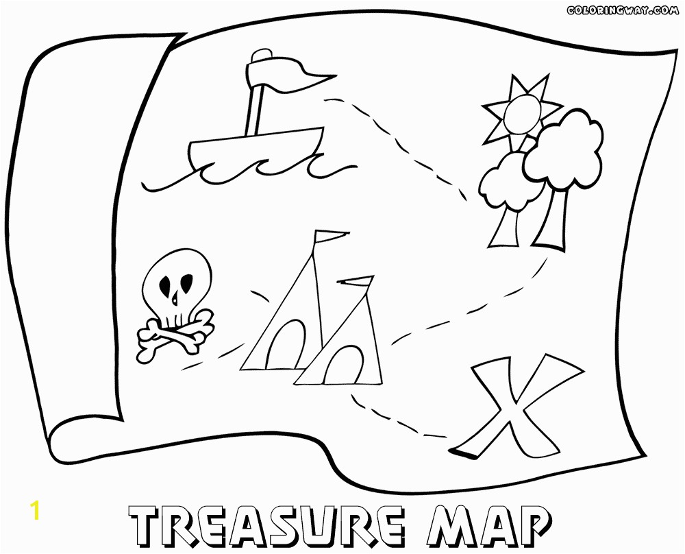 1000x808 Treasure map coloring pages Coloring pages to and print