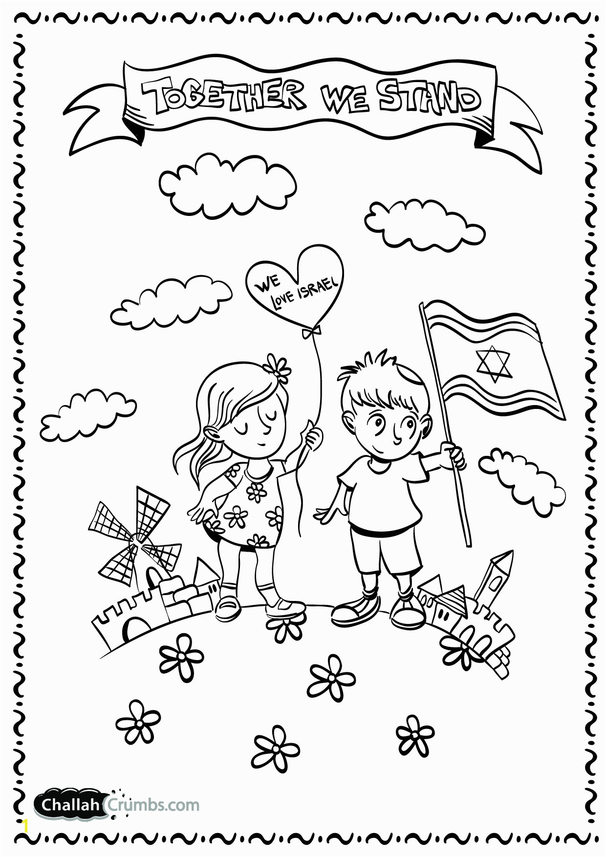 Special Tu B Shevat Coloring Pages Israel Page Picture To Print Challah