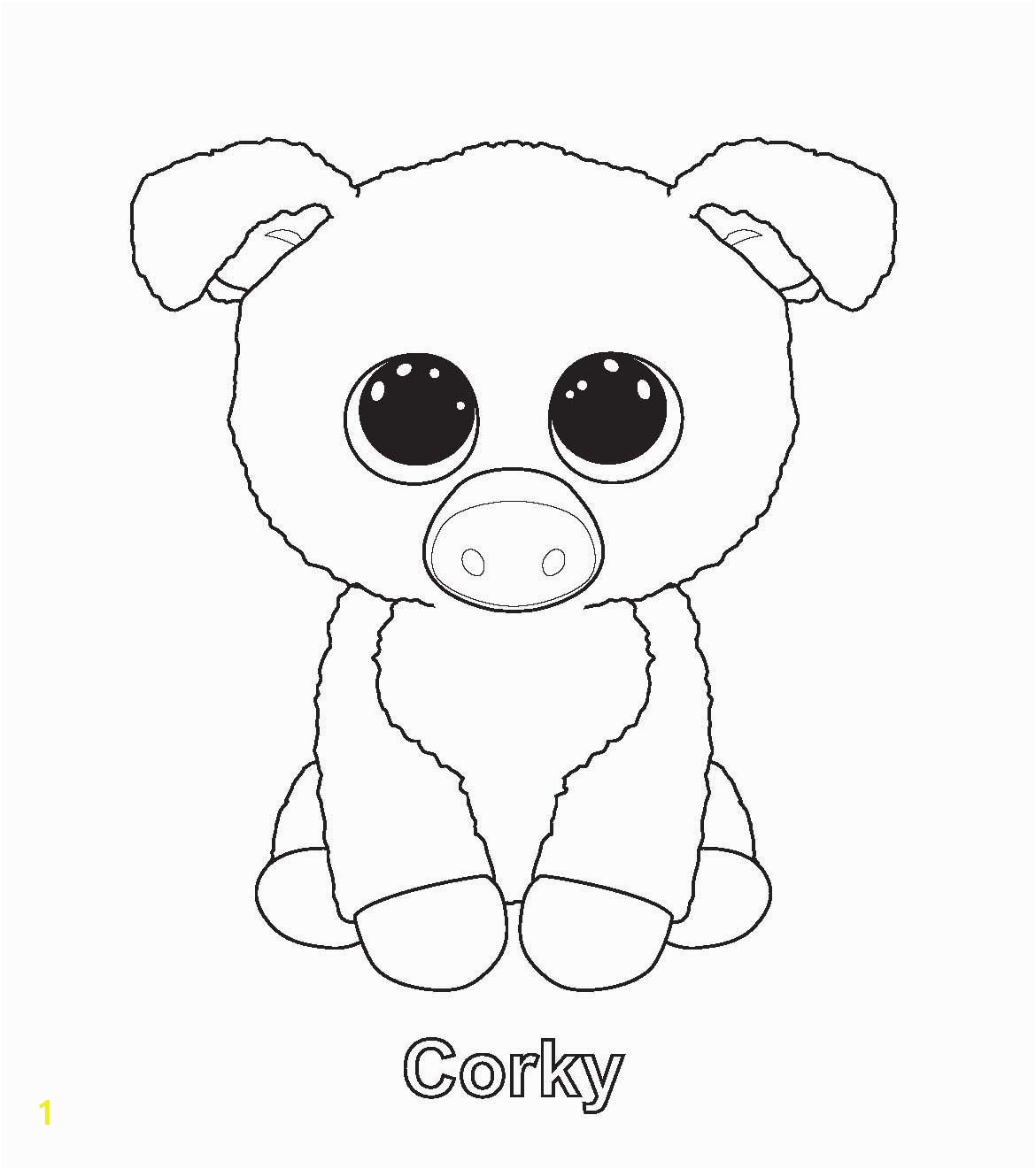 Ty Beanie Babies Coloring Pages Cow Coloring Page Print Me Corky Ty Beanie Boo Beanie Boos Coloring