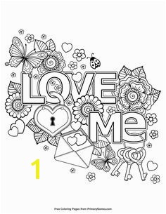 Valentine s Day Coloring Pages eBook Love Me