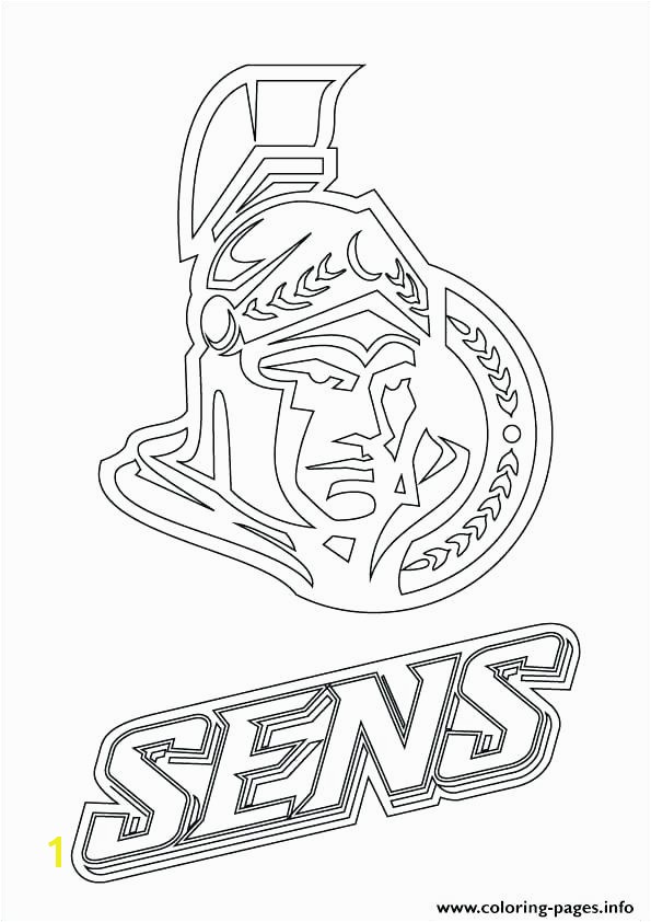 coloring Print Senators Logo Hockey Sport Coloring Pages Vancouver Canucks Colouring Page