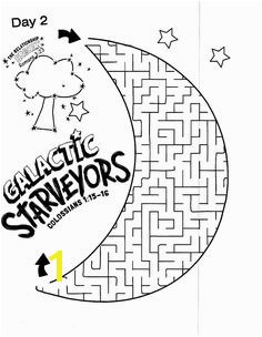 Galactic Starveyors Coloring Sheet VBS 2017 day 2