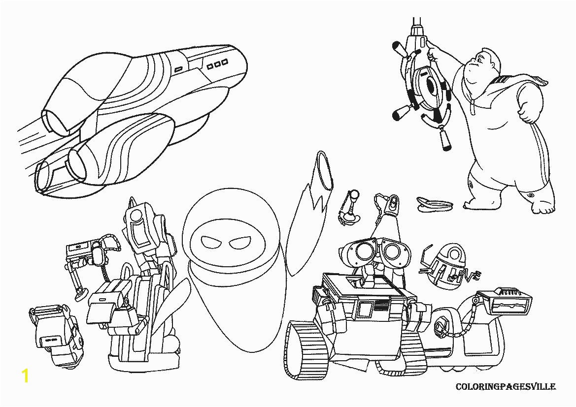 WALL E Coloring Pages In Wall Childlife Me Inside