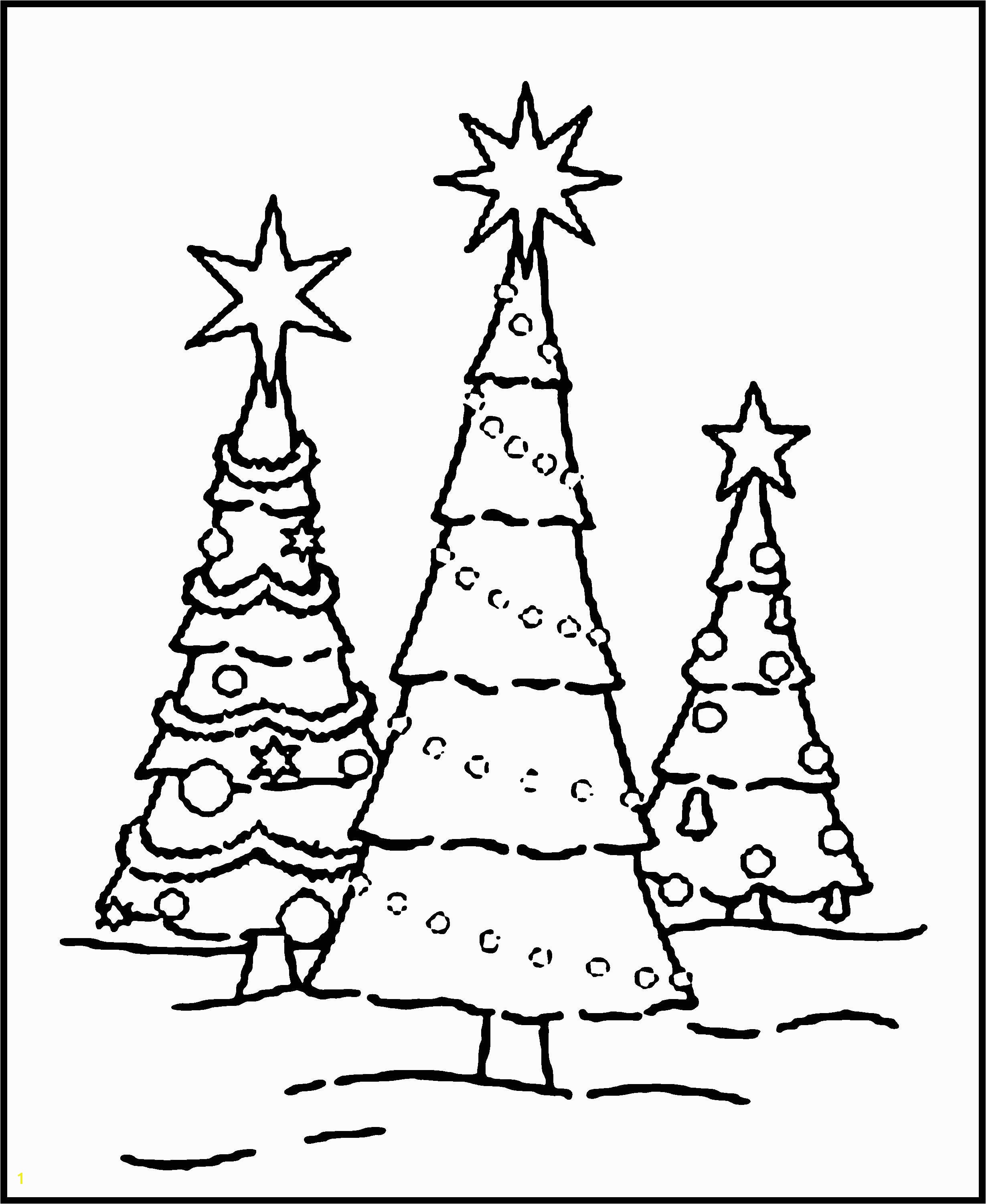 Pine Tree Coloring Pages Skinny Christmas Tree Coloring Page