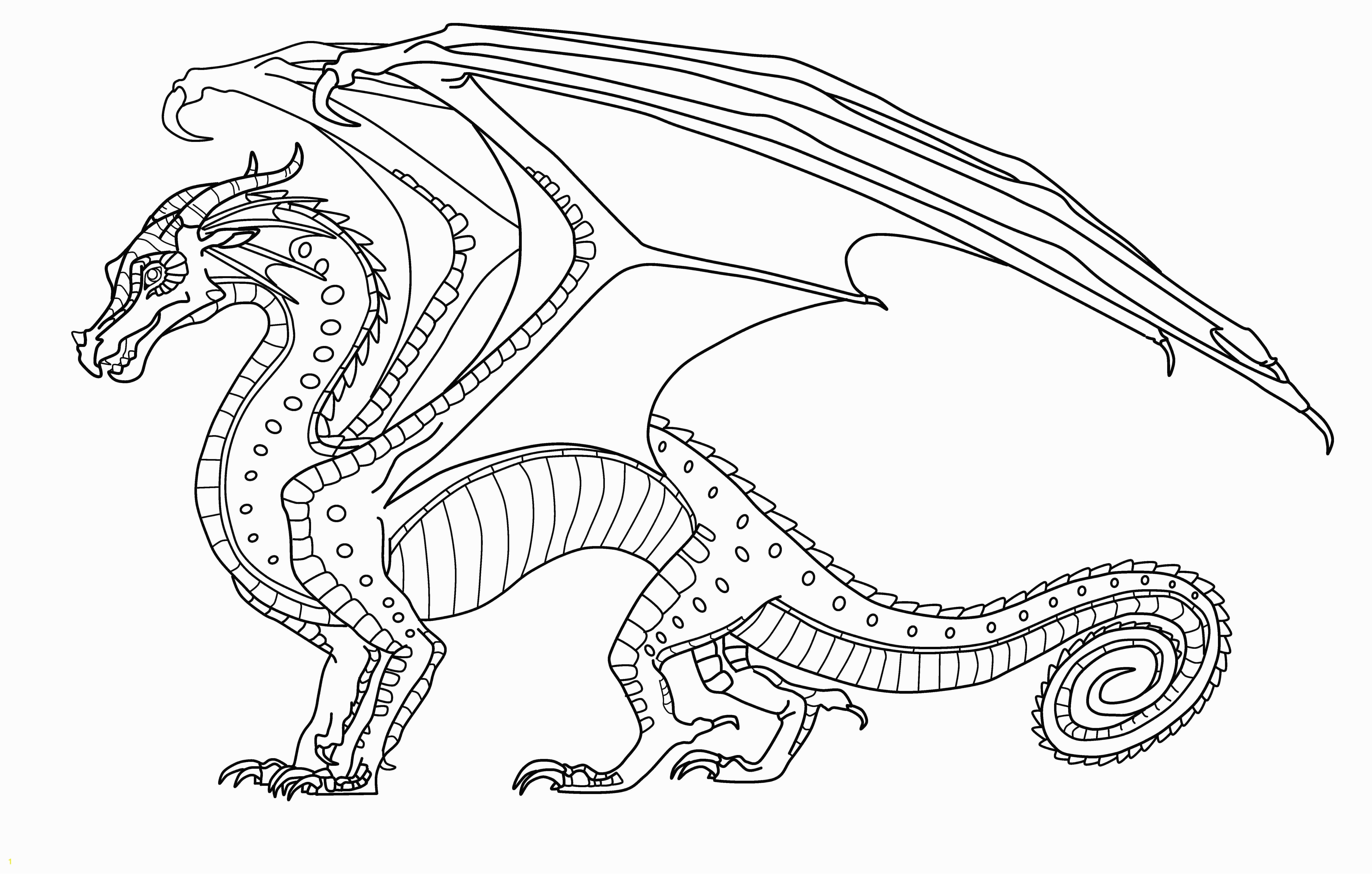 Outstanding Wings Fire Coloring Page Free To Use Rainwing Lineart By Extraordinary Pages