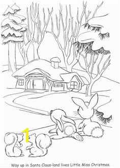 from "Little Miss Christmas and Santa" coloring book