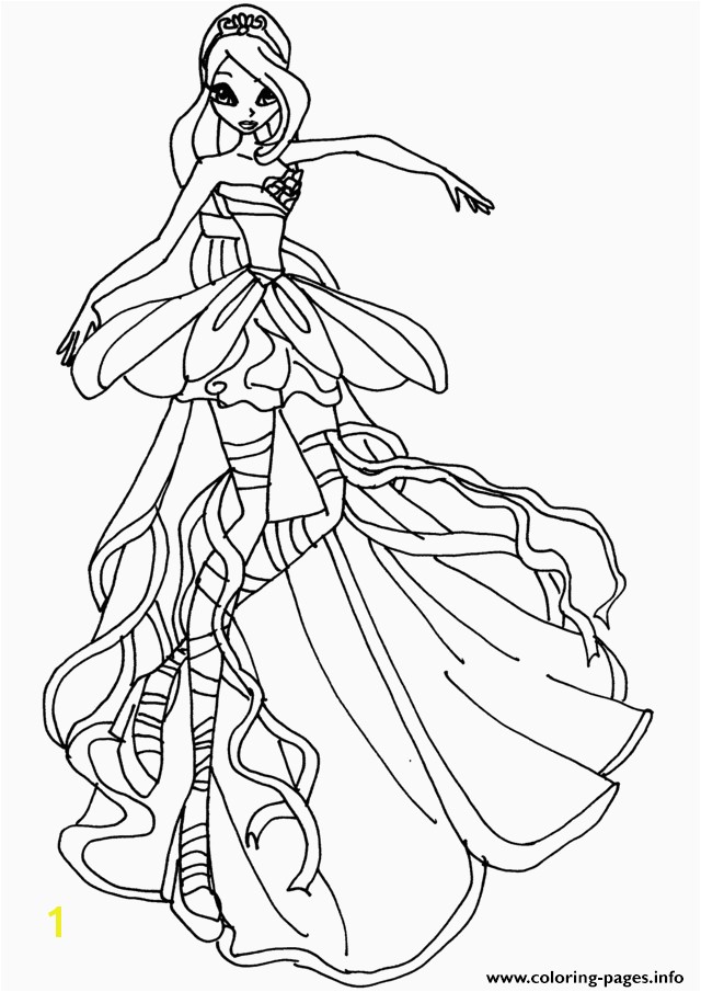 Winx Club Coloring Page Winx Club Coloring Pages 13 Best Winx Club Bloom Harmonix Coloring