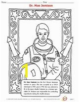 Dr Mae Jemison Coloring Page African American History Printable Grades K 12