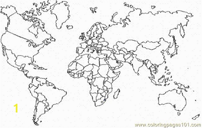 World Map Coloring Page line With Boundaries Free Maps Pages Ideas Unique