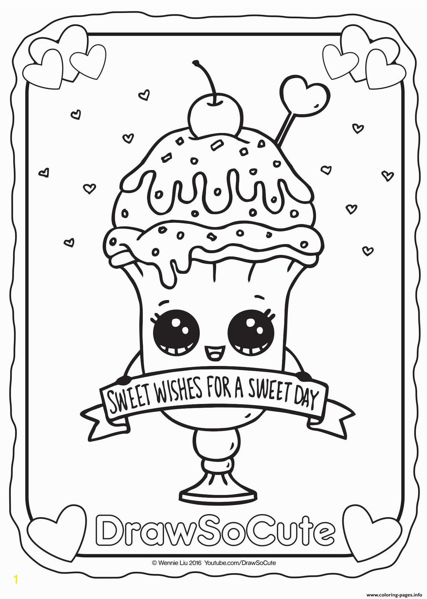 Cute Coloring Pages for Adults Valid Cute Coloring Pages Valentine Ice Cream Sundae Draw so Printable