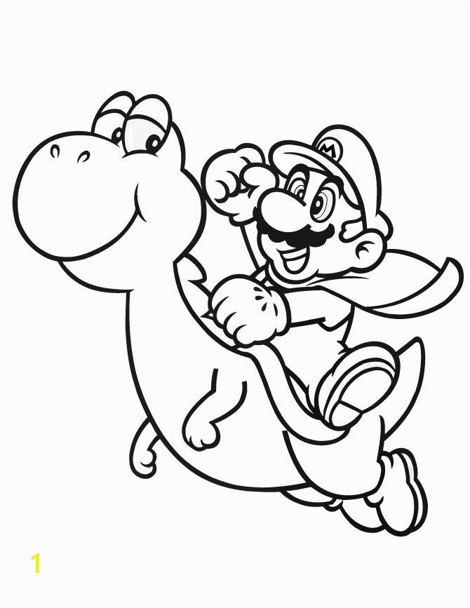 Yoshi Coloring Pages 25 Best Mario Bros Color Pinterest